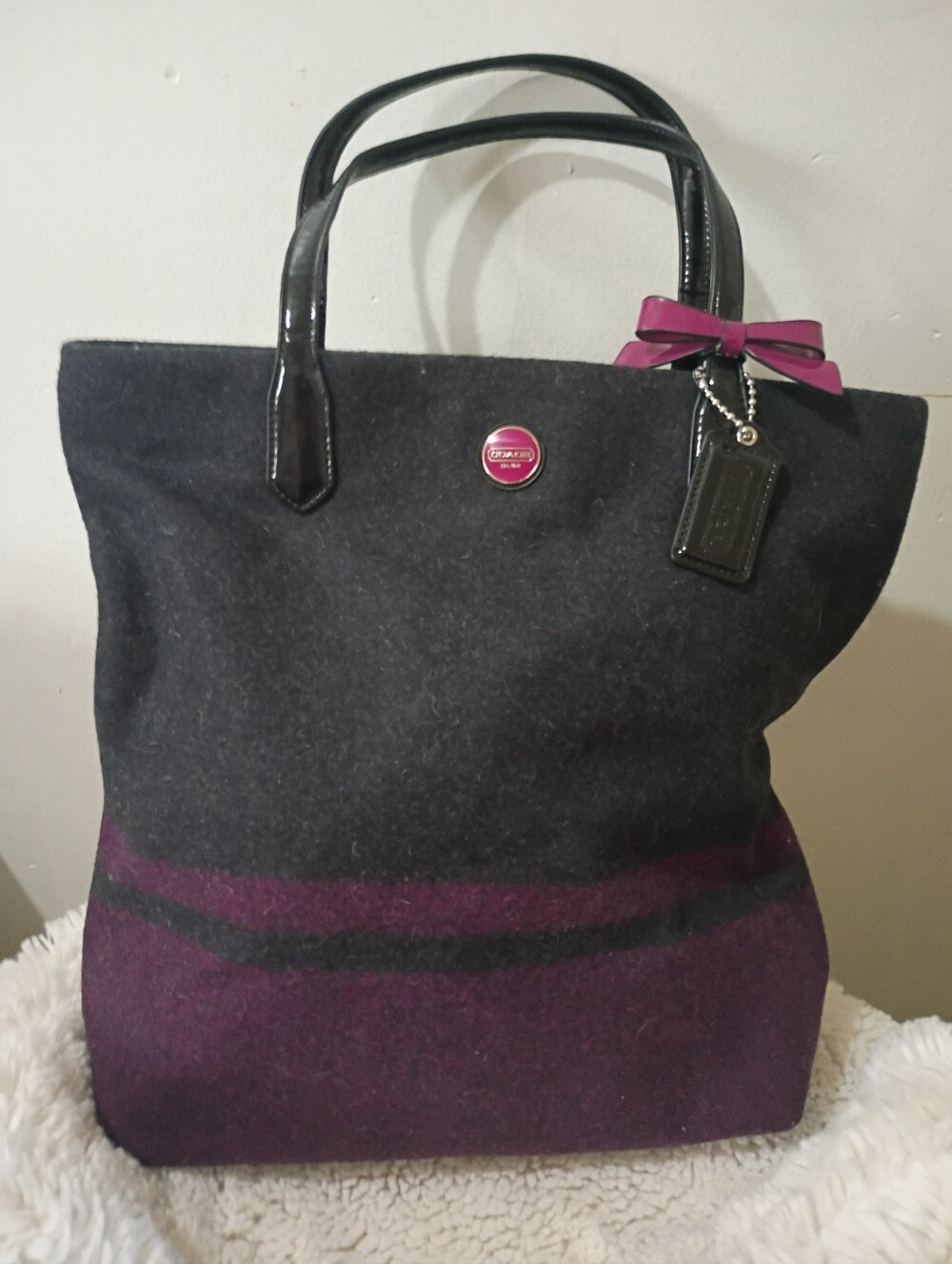 Coach North/South Signature Tote